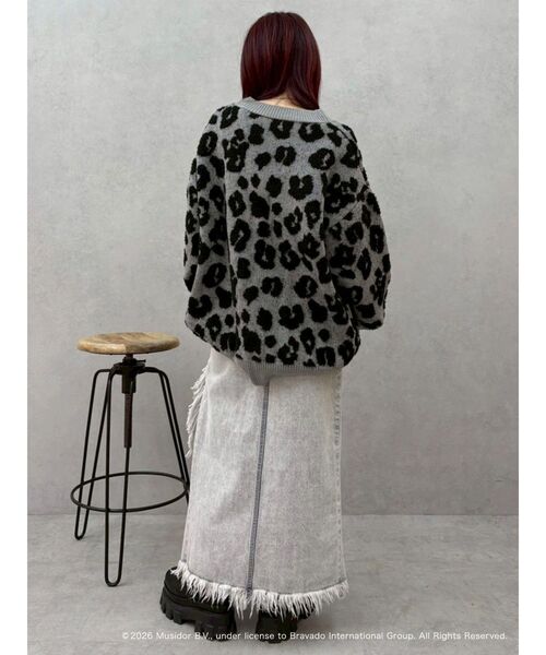 EVRIS(エヴリス)の「【ザ・ローリング・ストーンズ】Vネックカーディガン(カーディガン/ボレロ・レディース・グレー/ブラウン・FREE)」の12枚目の写真