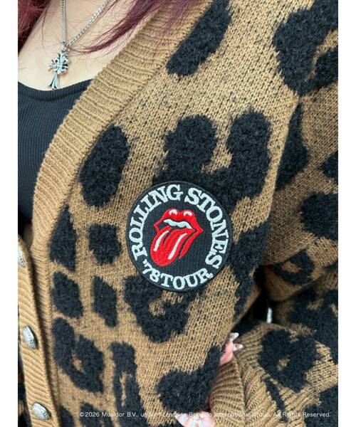 EVRIS(エヴリス)の「【ザ・ローリング・ストーンズ】Vネックカーディガン(カーディガン/ボレロ・レディース・グレー/ブラウン・FREE)」の19枚目の写真