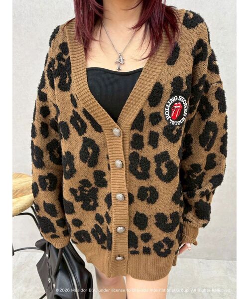 EVRIS(エヴリス)の「【ザ・ローリング・ストーンズ】Vネックカーディガン(カーディガン/ボレロ・レディース・グレー/ブラウン・FREE)」の20枚目の写真