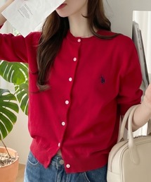 【Ada.別注 U.S. POLO ASSN】半袖 クルーネック カーディガン