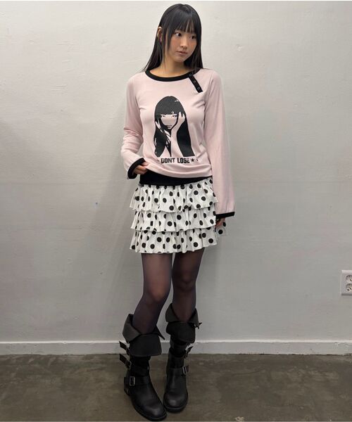 LUVISTRUE(ラヴイズトゥルー)の「EV BUTTON LONG SLEEVE TEE(WHITE)(Tシャツ/カットソー・レディース・その他・FREE)」の8枚目の写真