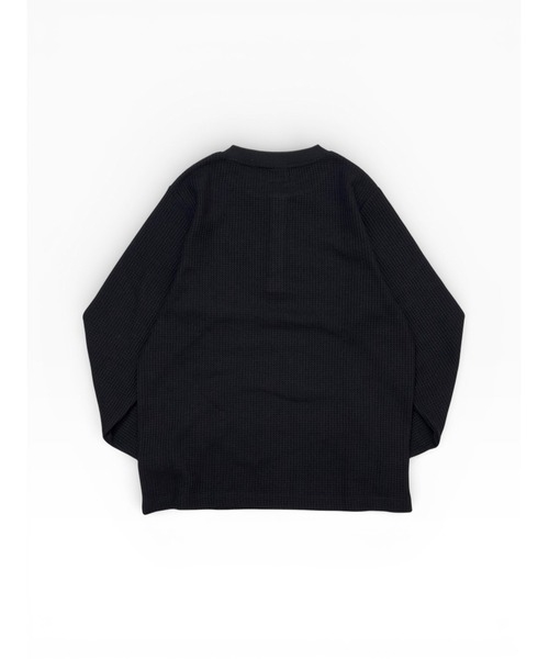 BIG MIKE(ビッグマイク)の「BIG MIKE ビックマイク/ ワッフルヘンリーネック 長袖Tシャツ 102618750(Tシャツ/カットソー・メンズ・グレー/ブラック/ホワイト・LARGE/MEDIUM)」の8枚目の写真