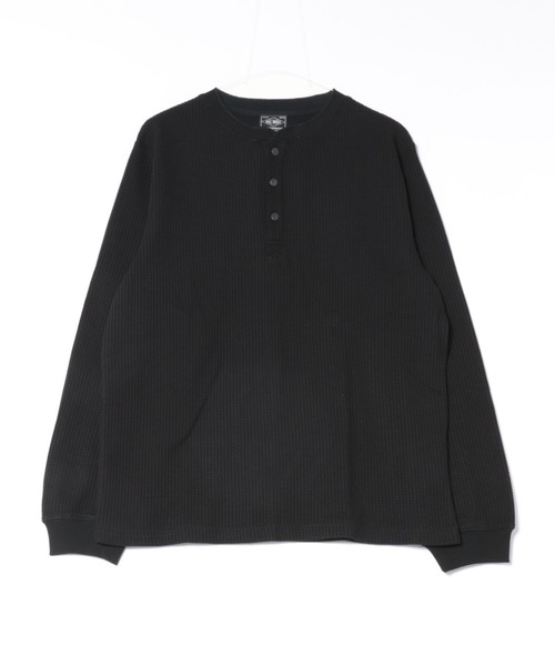 BIG MIKE(ビッグマイク)の「BIG MIKE ビックマイク/ ワッフルヘンリーネック 長袖Tシャツ 102618750(Tシャツ/カットソー・メンズ・グレー/ブラック/ホワイト・LARGE/MEDIUM)」の12枚目の写真