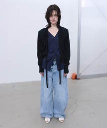 LCDC TM（エルシーディーシーティーエム）の「DOUBLE LAYERED CARDIGAN (BLACK)（カーディガン/ボレロ）」