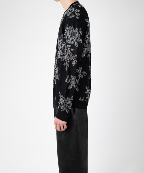 LAD MUSICIAN（ラッドミュージシャン）の「HAND-DRAWN FLOWER V-NECK PULLOVER（ニット/セーター・メンズ・ブルー系/ブラック/グレー系・FREE）」の10枚目の写真