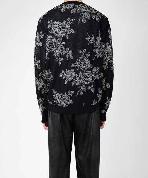 LAD MUSICIAN（ラッドミュージシャン）の「HAND-DRAWN FLOWER V-NECK PULLOVER（ニット/セーター・メンズ・ブルー系/ブラック/グレー系・FREE）」の11枚目の写真