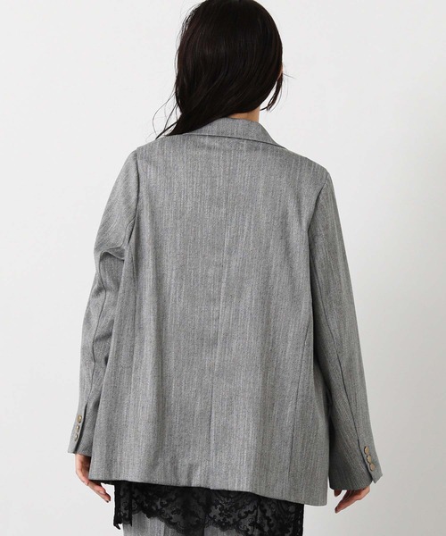 Gready Brilliant（グレディブリリアン）の「ＬＵスラブテーラードジャケット（テーラードジャケット・レディース・ライトベージュ/グレー・38）」の9枚目の写真