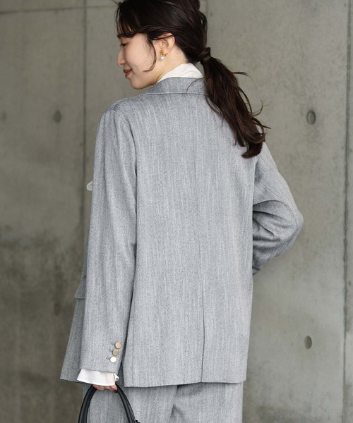 Gready Brilliant（グレディブリリアン）の「ＬＵスラブテーラードジャケット（テーラードジャケット・レディース・ライトベージュ/グレー・38）」の22枚目の写真