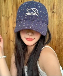 pyornim（ピョルニム）の「【26年春夏新作】フラワー柄ロゴ刺繍キャップ（キャップ）」