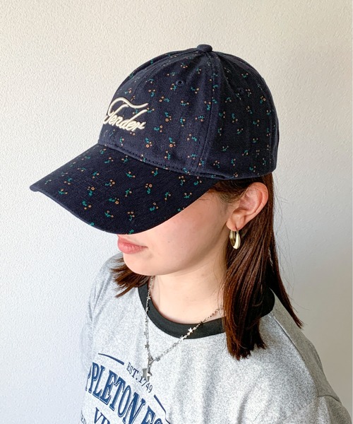 セール】フラワー柄 ロゴ刺繍 キャップ（キャップ）｜pyornim