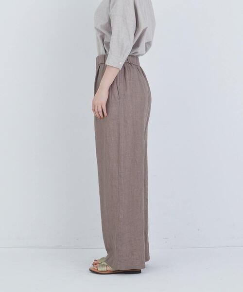 ADIEU TRISTESSE(アデュートリステス)の「リネンワンタックストレートパンツ(その他パンツ・レディース・キナリ/モカ/パープル/チャコールグレー・36/38)」の22枚目の写真