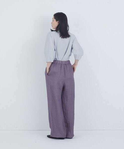 ADIEU TRISTESSE(アデュートリステス)の「リネンワンタックストレートパンツ(その他パンツ・レディース・キナリ/モカ/パープル/チャコールグレー・36/38)」の18枚目の写真