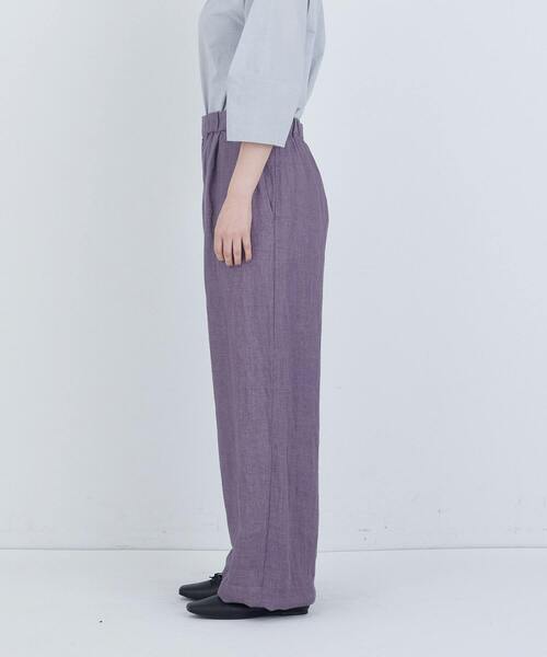 ADIEU TRISTESSE(アデュートリステス)の「リネンワンタックストレートパンツ(その他パンツ・レディース・キナリ/モカ/パープル/チャコールグレー・36/38)」の16枚目の写真