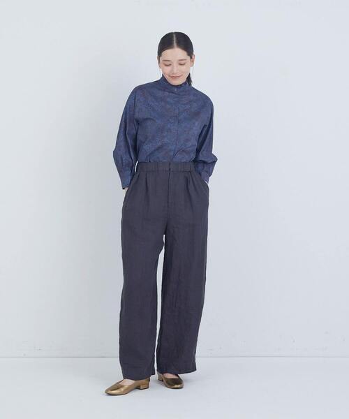 ADIEU TRISTESSE(アデュートリステス)の「リネンワンタックストレートパンツ(その他パンツ・レディース・キナリ/モカ/パープル/チャコールグレー・36/38)」の14枚目の写真