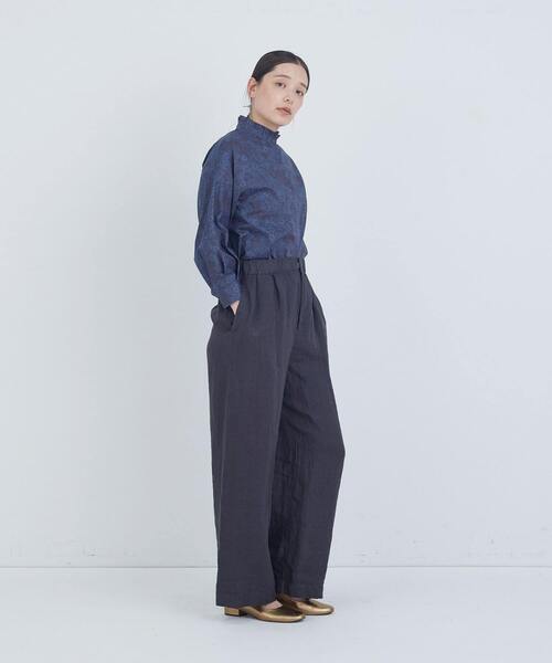 ADIEU TRISTESSE(アデュートリステス)の「リネンワンタックストレートパンツ(その他パンツ・レディース・キナリ/モカ/パープル/チャコールグレー・36/38)」の13枚目の写真