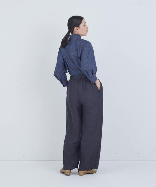 ADIEU TRISTESSE(アデュートリステス)の「リネンワンタックストレートパンツ(その他パンツ・レディース・キナリ/モカ/パープル/チャコールグレー・36/38)」の12枚目の写真