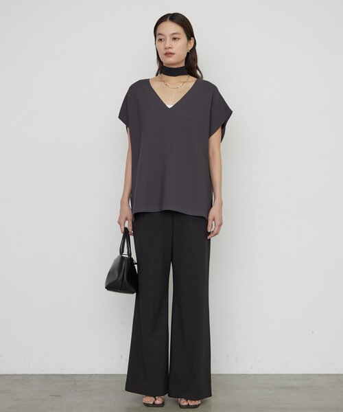 LOUNGEDRESS(ラウンジドレス)の「《3色展開》ガーターフレンチニット(ニット/セーター・レディース・チャコールグレー/オフホワイト/ブラウン・FREE)」の14枚目の写真