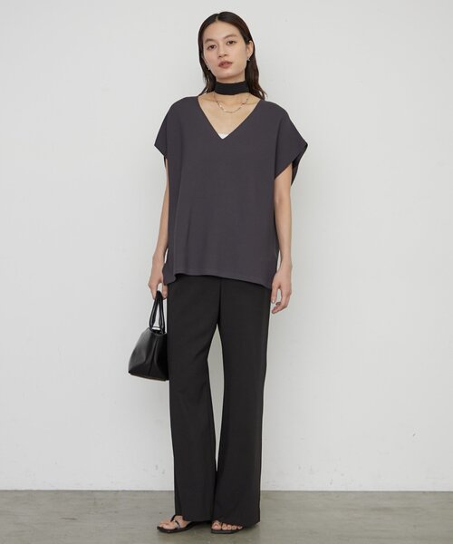 LOUNGEDRESS(ラウンジドレス)の「《3色展開》ガーターフレンチニット(ニット/セーター・レディース・チャコールグレー/オフホワイト/ブラウン・FREE)」の15枚目の写真