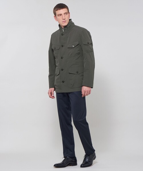 MACKINTOSH LONDON（マッキントッシュ ロンドン）の「【WEB・一部店舗限定】【BERWICK】ナイロンツイルフーデットブルゾン（ブルゾン・メンズ・ネイビー/チャコールグレー・42/40/38）」の4枚目の写真