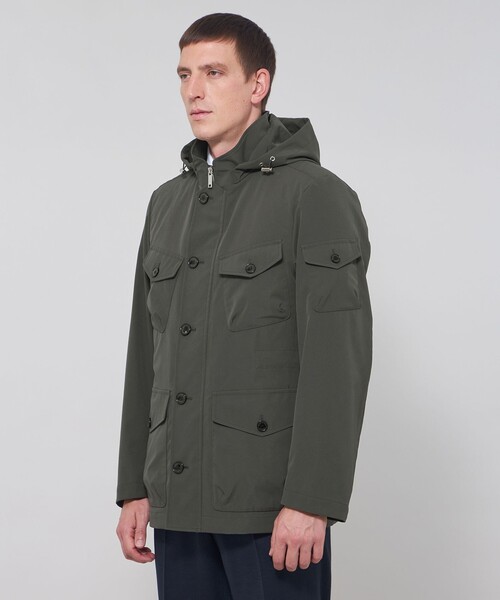 MACKINTOSH LONDON（マッキントッシュ ロンドン）の「【WEB・一部店舗限定】【BERWICK】ナイロンツイルフーデットブルゾン（ブルゾン・メンズ・ネイビー/チャコールグレー・42/40/38）」の8枚目の写真