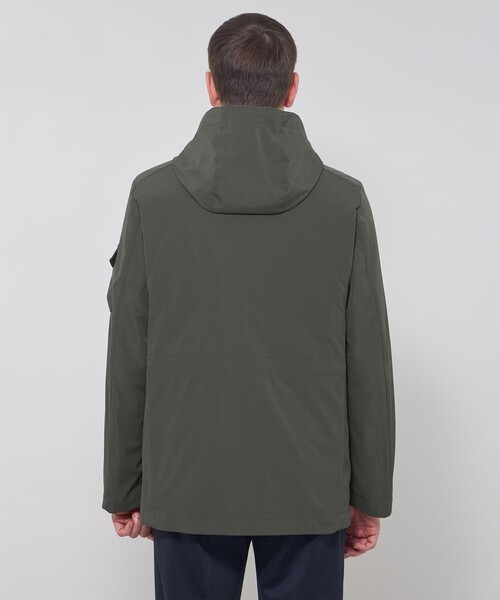 MACKINTOSH LONDON（マッキントッシュ ロンドン）の「【WEB・一部店舗限定】【BERWICK】ナイロンツイルフーデットブルゾン（ブルゾン・メンズ・ネイビー/チャコールグレー・42/40/38）」の9枚目の写真