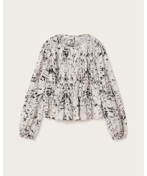 ALLSAINTS(オールセインツ)の「MELANI ROUND NECK GATHERED TOP | MELANI ラウンド ネック ギャザー トップ(その他トップス・レディース・ホワイト系その他・6/10/4/8)」の6枚目の写真