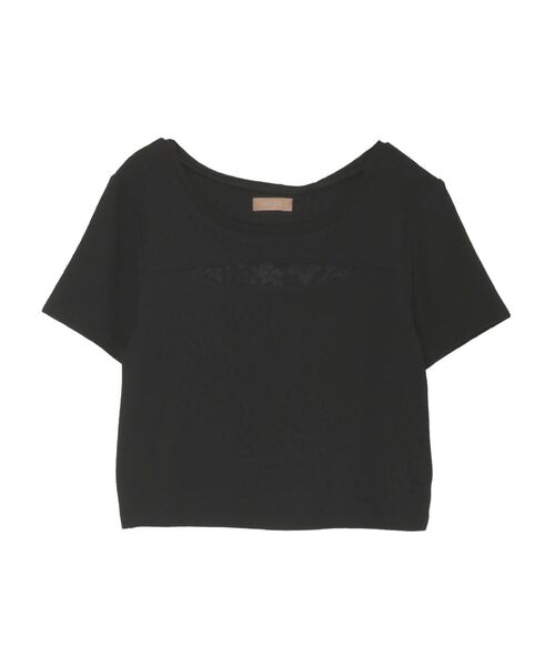 RESEXXY（リゼクシー）の「ポイントレースTシャツ（Tシャツ/カットソー・レディース・ミント/ホワイト/ブラック・FREE）」の5枚目の写真