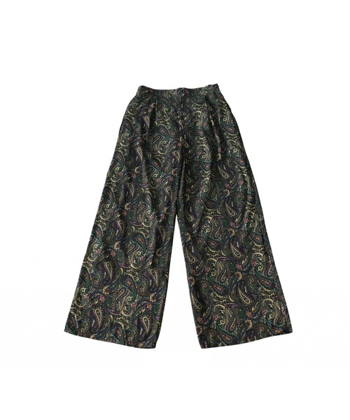 antiqua(アンティカ)の「ペイズリー柄 ワイドパンツ(その他パンツ・レディース・グリーン/ブラック・ONESIZE)」の9枚目の写真