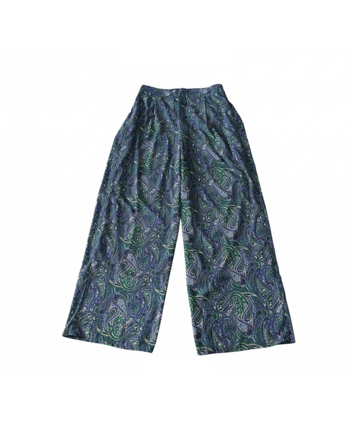antiqua(アンティカ)の「ペイズリー柄 ワイドパンツ(その他パンツ・レディース・グリーン/ブラック・ONESIZE)」の10枚目の写真