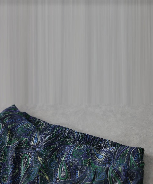 antiqua(アンティカ)の「ペイズリー柄 ワイドパンツ(その他パンツ・レディース・グリーン/ブラック・ONESIZE)」の11枚目の写真