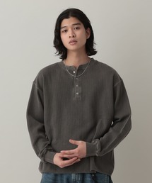 RAGEBLUE | Pigment Honeycomb Henryneck Tshirt/ピグメント加工ハニカムヘンリーネックTシャツ(Tシャツ/カットソー)