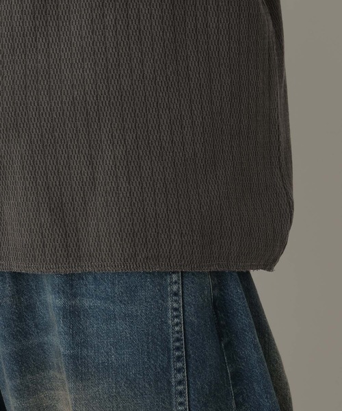 RAGEBLUE（レイジブルー）の「Pigment Honeycomb Henryneck Tshirt/ピグメント加工ハニカムヘンリーネックTシャツ（Tシャツ/カットソー・メンズ・オレンジ/その他19・LARGE/MEDIUM）」の5枚目の写真