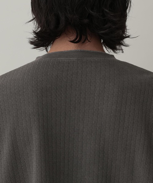 RAGEBLUE（レイジブルー）の「Pigment Honeycomb Henryneck Tshirt/ピグメント加工ハニカムヘンリーネックTシャツ（Tシャツ/カットソー・メンズ・オレンジ/その他19・LARGE/MEDIUM）」の6枚目の写真