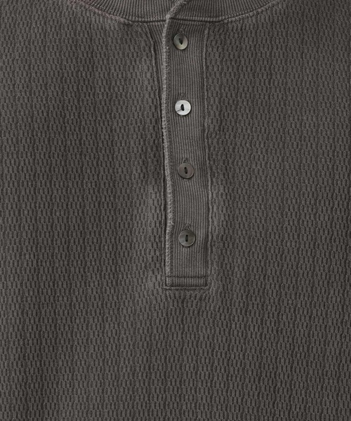 RAGEBLUE（レイジブルー）の「Pigment Honeycomb Henryneck Tshirt/ピグメント加工ハニカムヘンリーネックTシャツ（Tシャツ/カットソー・メンズ・オレンジ/その他19・LARGE/MEDIUM）」の7枚目の写真