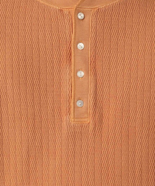 RAGEBLUE（レイジブルー）の「Pigment Honeycomb Henryneck Tshirt/ピグメント加工ハニカムヘンリーネックTシャツ（Tシャツ/カットソー・メンズ・オレンジ/その他19・LARGE/MEDIUM）」の8枚目の写真