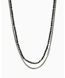 エンポリオ アルマーニ】IDネックレス ツートン ステンレススチール