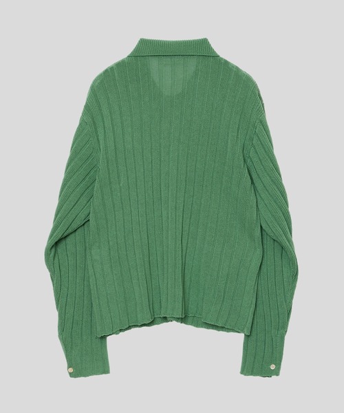 MATSUFUJI/マツフジ】Wide Rib Knit Shirt（ニット/セーター