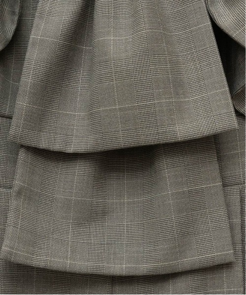 RANDA（ランダ）の「2WAYストラップリボンオールインワン（サロペット/オーバーオール・レディース・グレイッシュベージュ/ネイビー/チェック・0/1）」の14枚目の写真