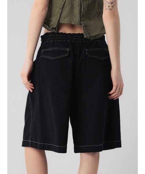 ELCHELE(エルチェレ)の「TWILL HALF PANTS(その他パンツ・レディース・キナリ/ブラック・38/36)」の6枚目の写真