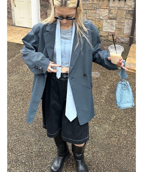 ELCHELE(エルチェレ)の「TWILL HALF PANTS(その他パンツ・レディース・キナリ/ブラック・38/36)」の12枚目の写真