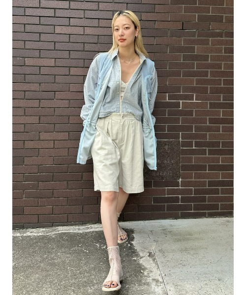 ELCHELE(エルチェレ)の「TWILL HALF PANTS(その他パンツ・レディース・キナリ/ブラック・38/36)」の15枚目の写真
