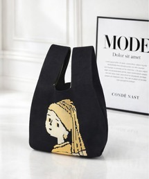 NOLITA LABORATORY（ノリータラボラトリー）の「【 NOLITA / ノリータ 】アートガール ニット エコバッグ ミニトートバッグ サブバッグ コンパクト 軽量（エコバッグ/サブバッグ）」