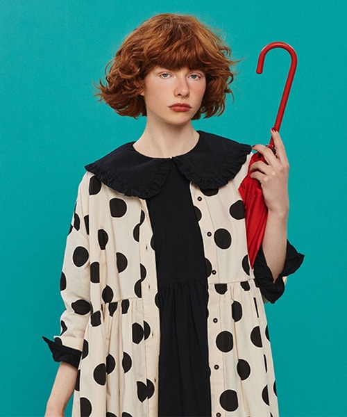 studio CLIP（スタディオクリップ）の「【Limited Line】ドットギャザーシャツワンピース（ワンピース・レディース・ベージュ/オフホワイト・FREE）」の19枚目の写真