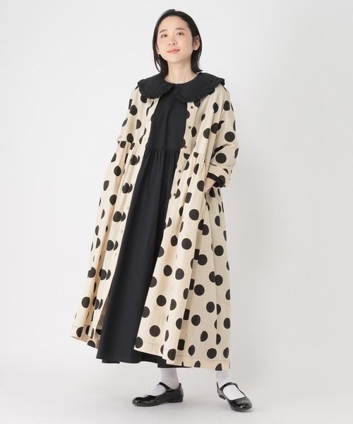 studio CLIP（スタディオクリップ）の「【Limited Line】ドットギャザーシャツワンピース（ワンピース・レディース・ベージュ/オフホワイト・FREE）」の20枚目の写真