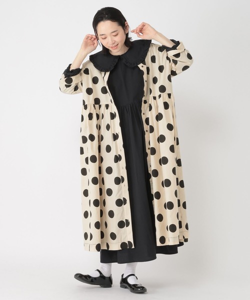 studio CLIP（スタディオクリップ）の「【Limited Line】ドットギャザーシャツワンピース（ワンピース・レディース・ベージュ/オフホワイト・FREE）」の22枚目の写真