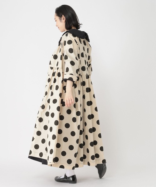 studio CLIP（スタディオクリップ）の「【Limited Line】ドットギャザーシャツワンピース（ワンピース・レディース・ベージュ/オフホワイト・FREE）」の12枚目の写真