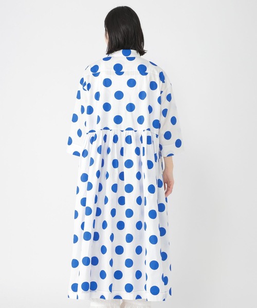 studio CLIP（スタディオクリップ）の「【Limited Line】ドットギャザーシャツワンピース（ワンピース・レディース・ベージュ/オフホワイト・FREE）」の16枚目の写真