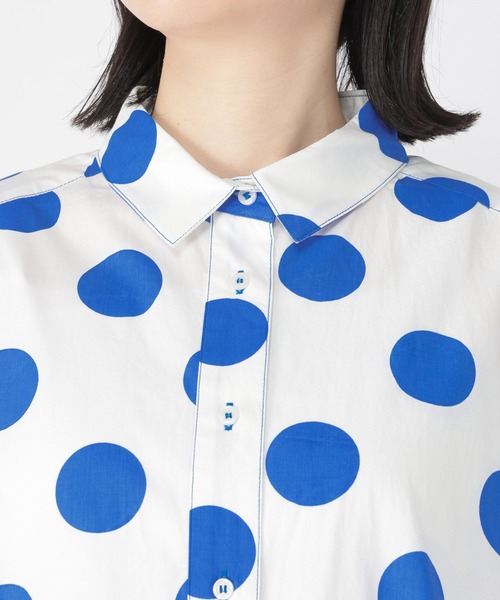 studio CLIP（スタディオクリップ）の「【Limited Line】ドットギャザーシャツワンピース（ワンピース・レディース・ベージュ/オフホワイト・FREE）」の17枚目の写真