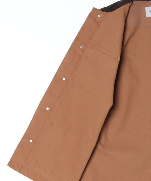 Carhartt WIP（カーハートダブリューアイピー）の「Michigan Coat（ダウンジャケット/コート・メンズ・ブラウン/ホワイト/ブラック・SMALL/MEDIUM/LARGE）」の5枚目の写真