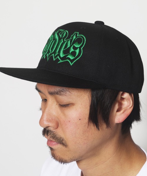 RUDIE'S(ルーディーズ)の「SPARK SNAPBACK CAP (RENEWAL)(キャップ・メンズ・ブラック×ホワイト/ブラック×ブルー/ブラック×ブラック/ブラック×グリーン/ブラック×レッド・FREE)」の9枚目の写真